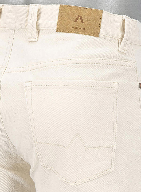 Alberto, Jeans Pipe, Regular Fit, Baumwoll-Stretch, creme