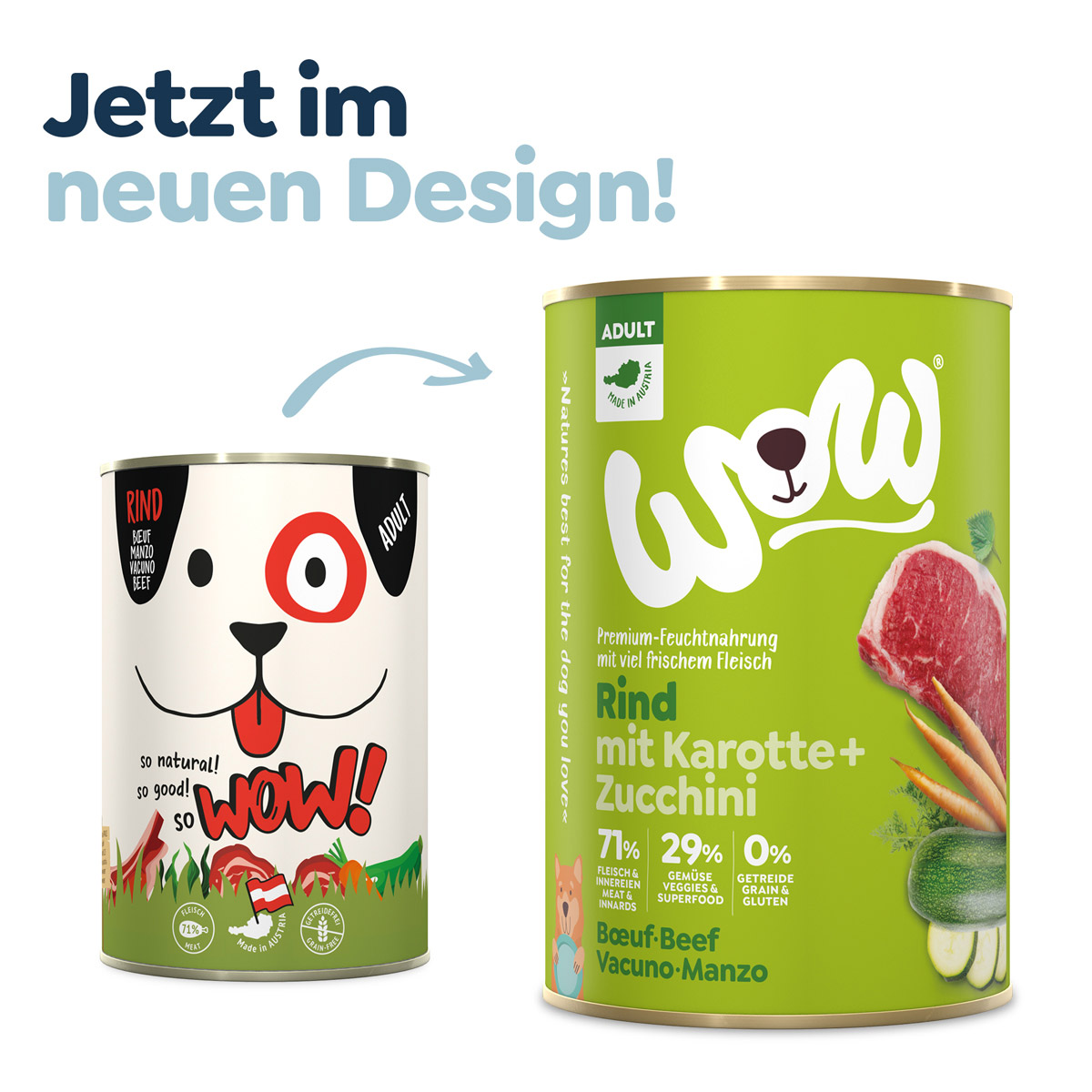 WOW Adult Rind mit Karotten und Zucchini kaufen bei ZooRoyal