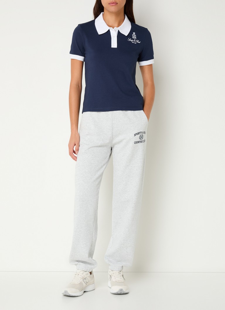 Sporty & Rich Vendome polo made of piqué cotton with logo