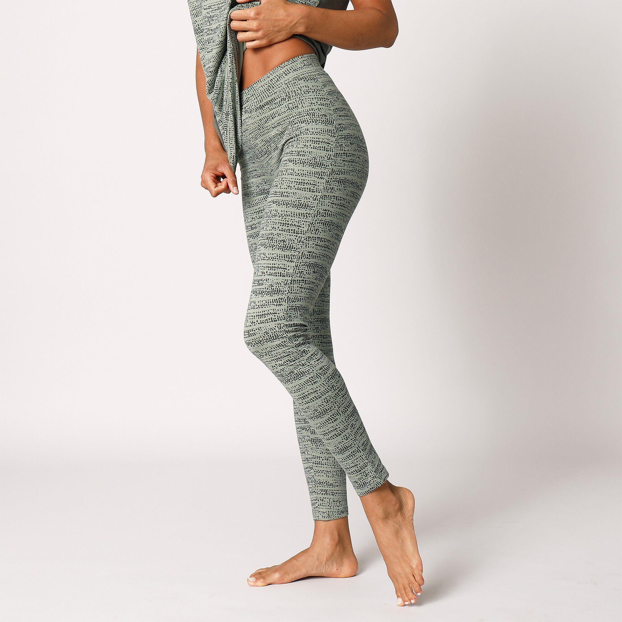 Legging imprimé effet chiné