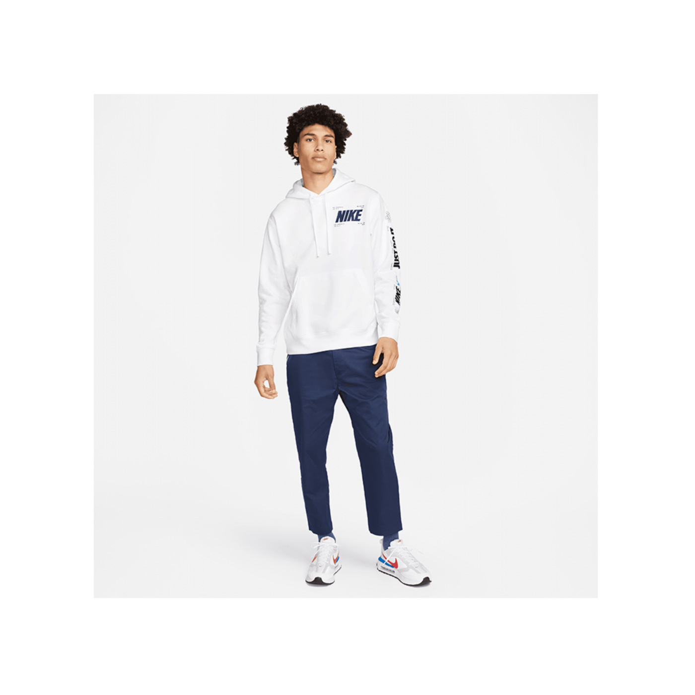 Nike Hoody Weiss Blau F100