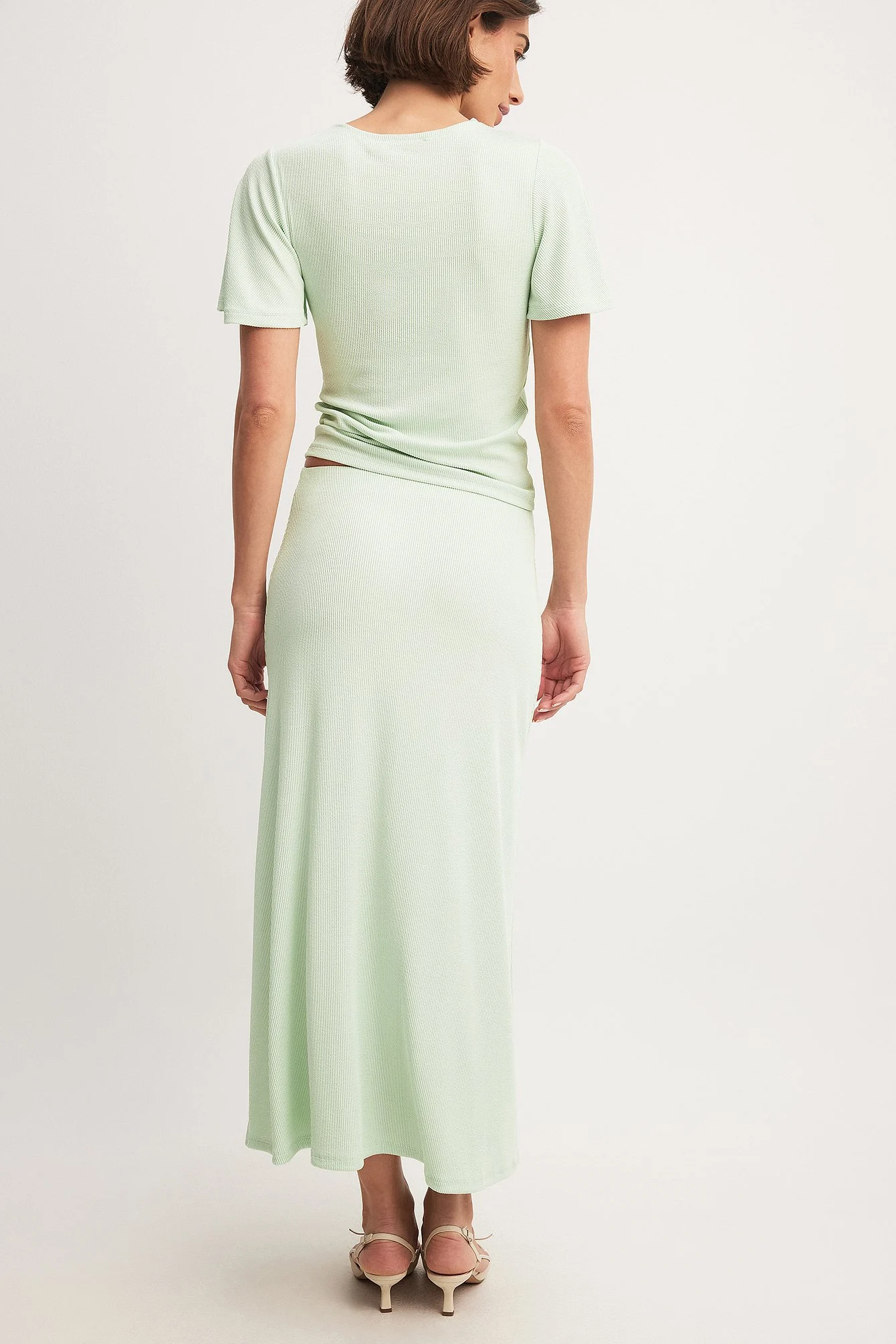 Soft Rib Midi Skirt