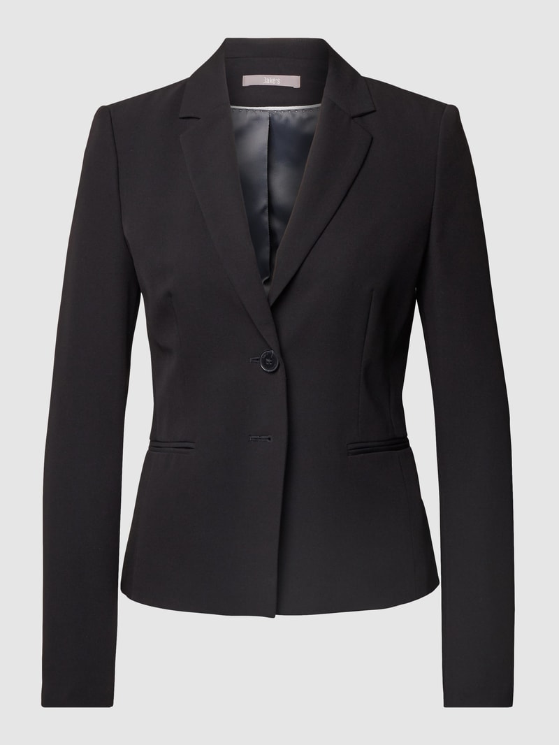 Blazer mit Paspeltaschen in schwarz