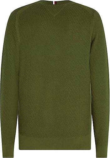 TOMMY HILFIGER Herren Strickpullover RECTANGULAR STRUCTURE CREW