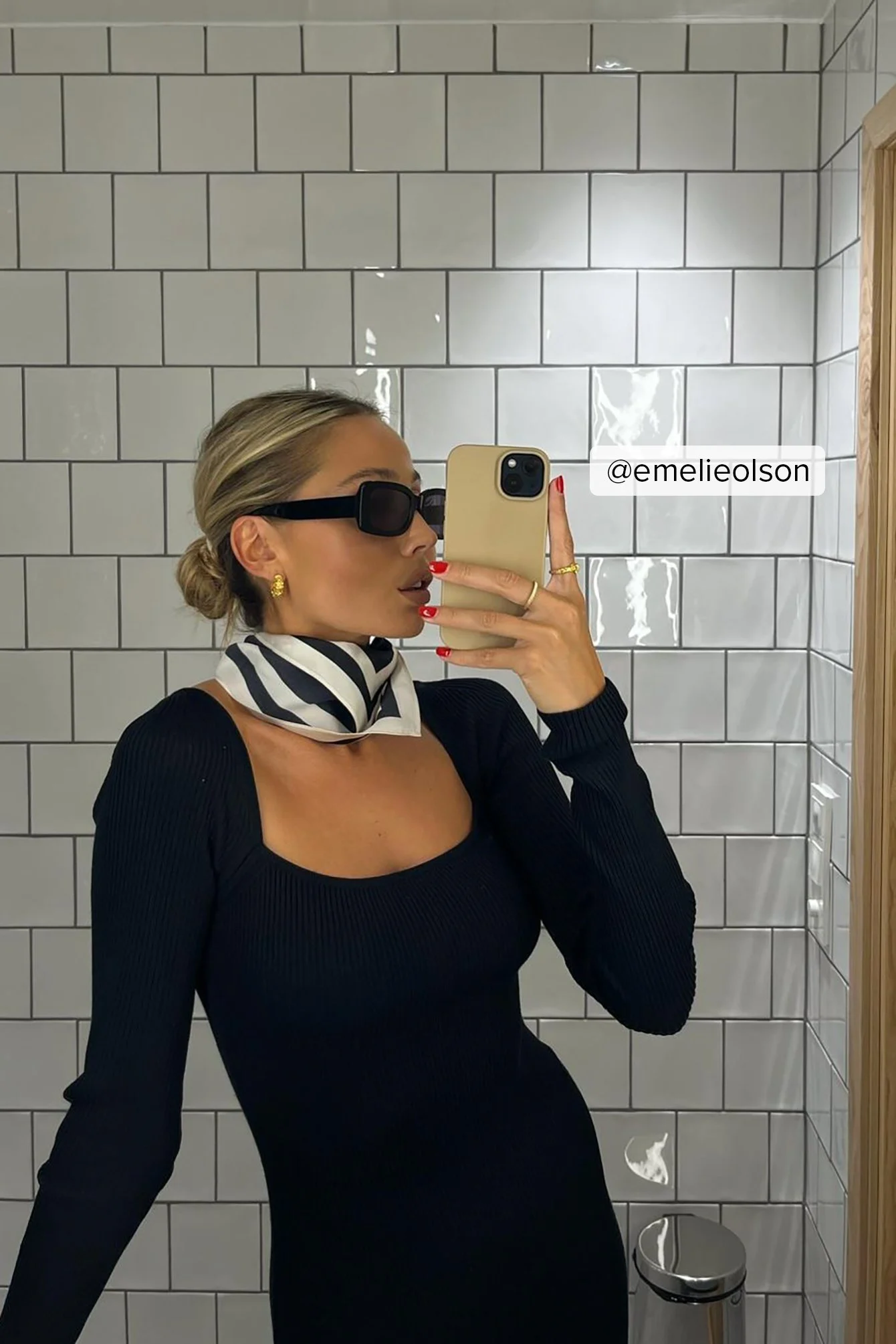 Breite Recycelte Sonnenbrille im Retro-Look