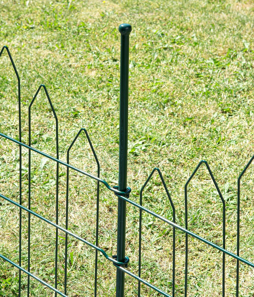 Powertec Garden Zaun-4er Set, ca. 1000 x 800 mm - Grün, 21FS05