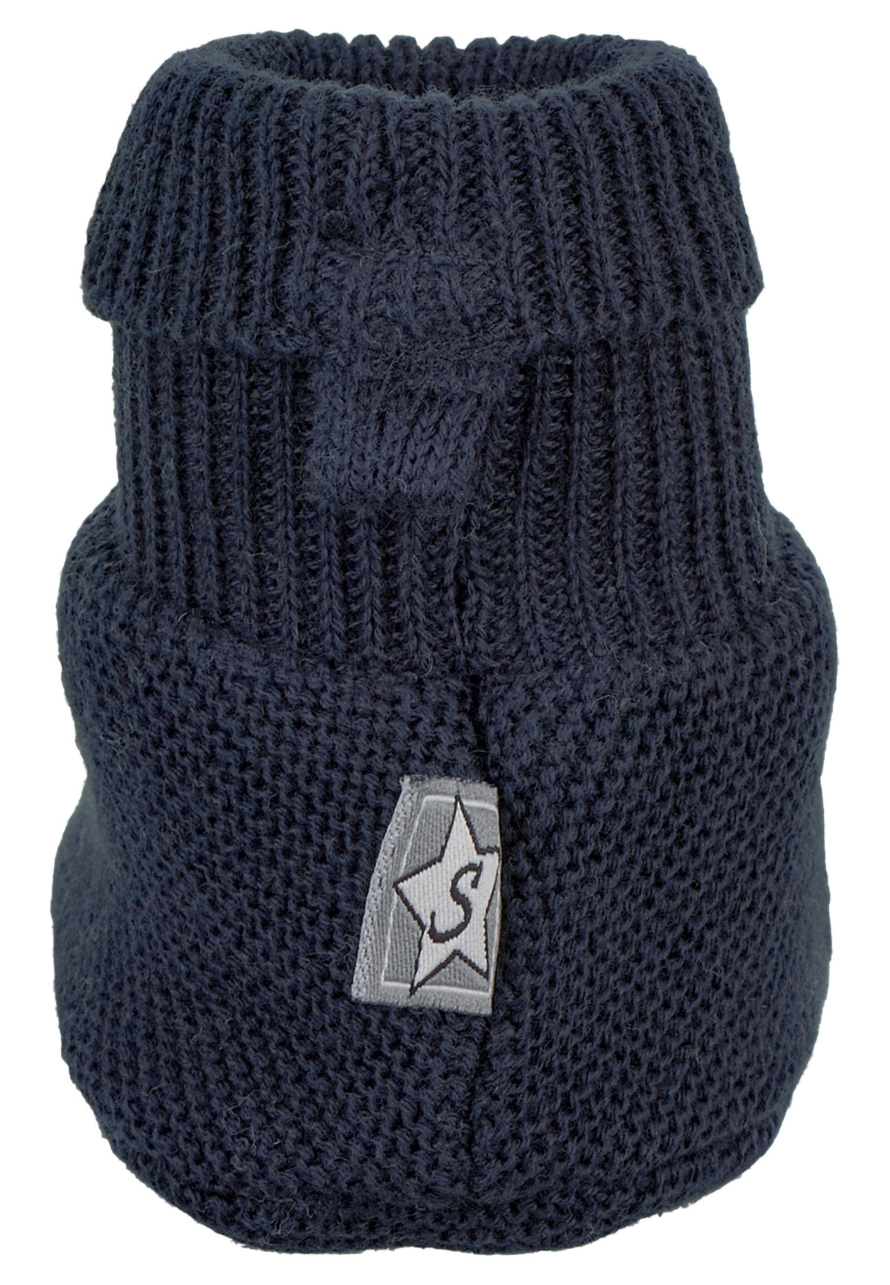 Sterntaler® GOTS Strick-Schuh Outdoorschuh (1-tlg) Baby Strickschuhe 100% Bio-Baumwolle mit Bündchen - Nachhaltiger Strickschuh Baby-Schuh für Mädchen und Jungen - Süße Babyschuhe - Stoffschuhe ideal für den Winter