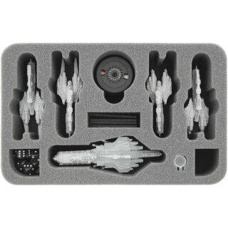 Feldherr 50 mm Half-Size Schaumstoff für Dropfleet Commander - UCM Schlachtschiffe und Kreuzer