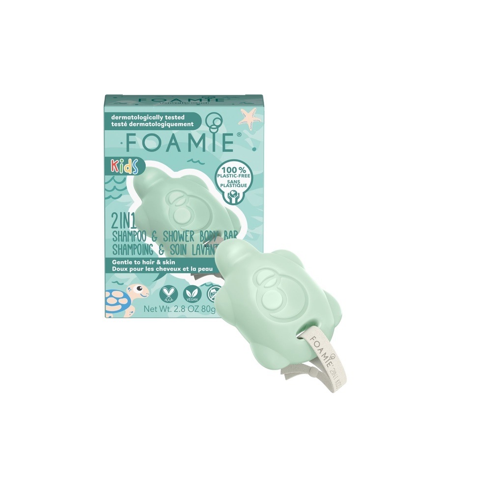Foamie 2in1 Kid Shower Bar Turtelly Cool Soin lavant solide enfant