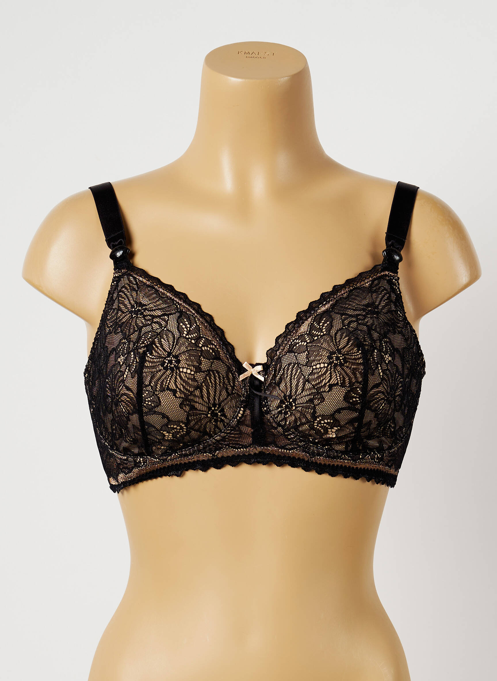Cache Coeur Lingerie Maternite Femme couleur noir
