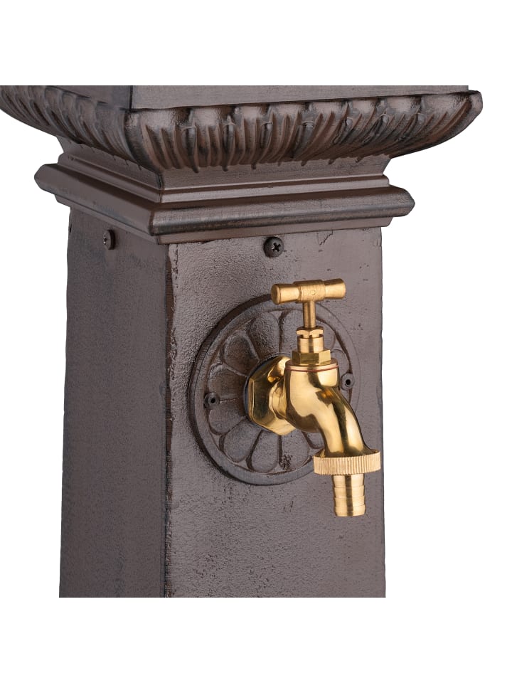 relaxdays Standbrunnen in Braun - (B)44,5 x (H)100 x (T)38 cm günstig kaufen onesize