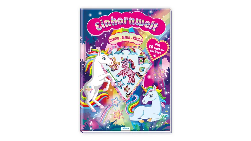 Trötsch Beschäftigungsbuch Malbuch Bastelbuch Einhornwelt