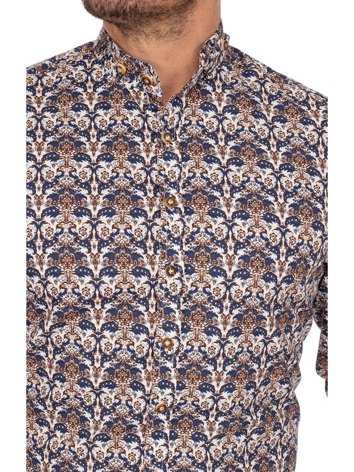 Gipfelstürmer Stehkragenhemd 420000-4147 in jeans günstig kaufen