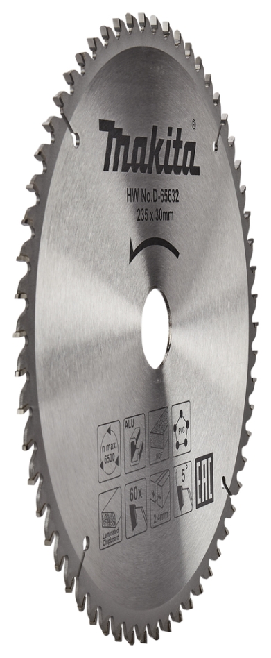 Makita Accessoires D-65632 Cirkelzaagblad TCG 235 x 30 x 2,4 mm T60