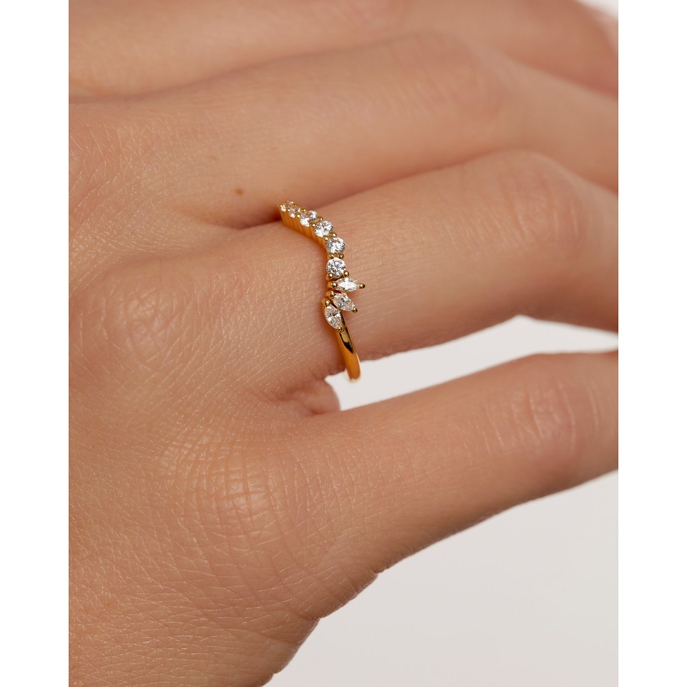 P D Paola Bague pour femme 925 Argent or Bague