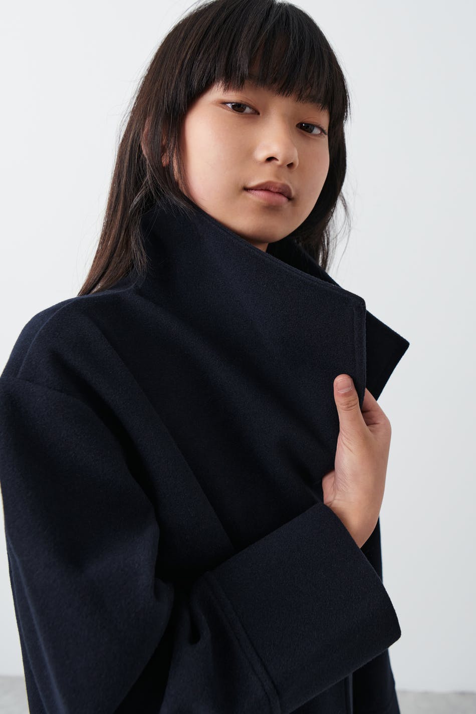Y short felt jacket