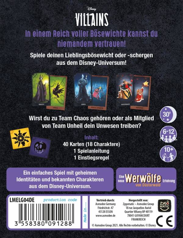Disney Villains - Versammlung des Bösen
