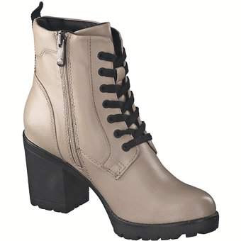 Marco Tozzi Schnürstiefelette in beige