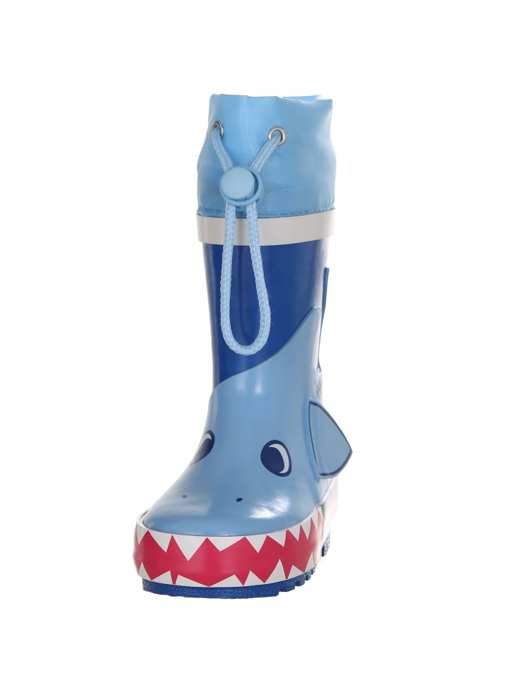Playshoes Gummistiefel Hai in Blau günstig kaufen
