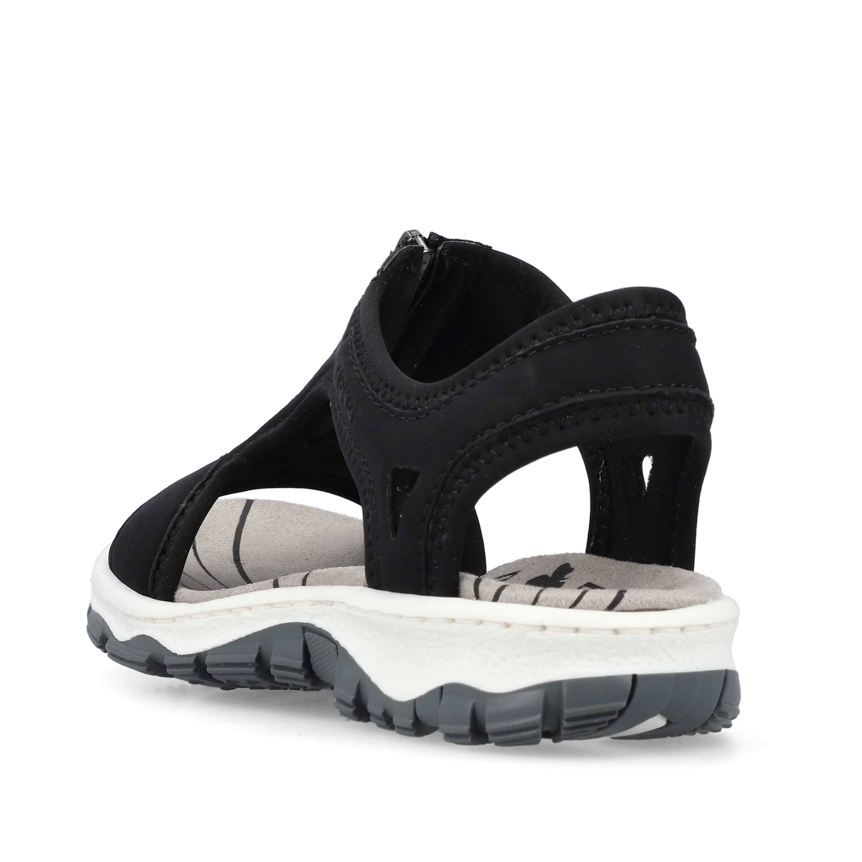 Rieker Damen Trekkingsandalen tiefschwarz