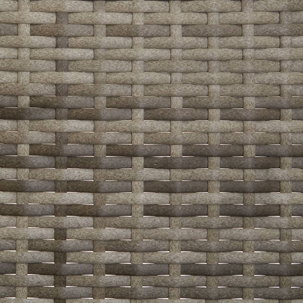 vidaXL Gartenbank Gartenbank 2-Sitzer mit Kissen Grau Poly Rattan (1-St)