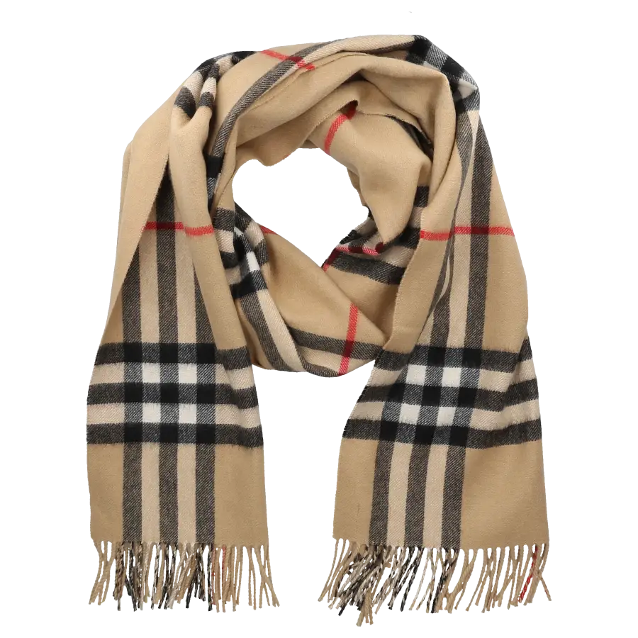Burberry - Schal 8078442 GIANT CHECK Kaschmir - beige