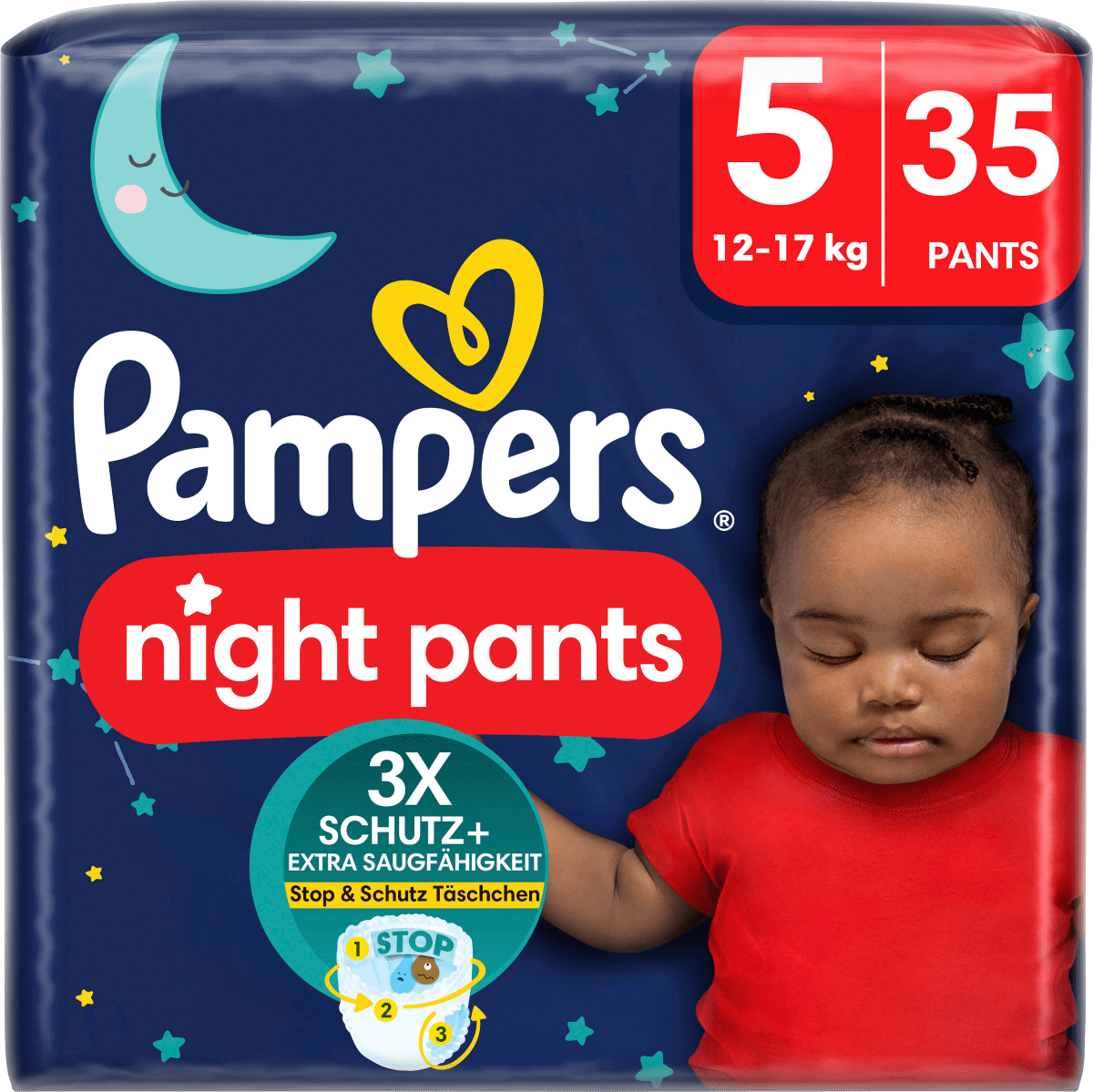 Baby Pants night Baby Dry  Gr. 5 (12-17 kg), 35 St