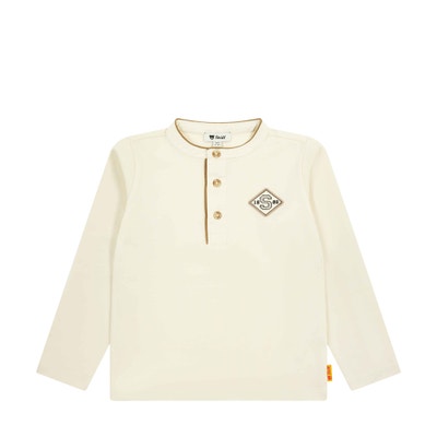 Poloshirt langarm, beige für Jungs