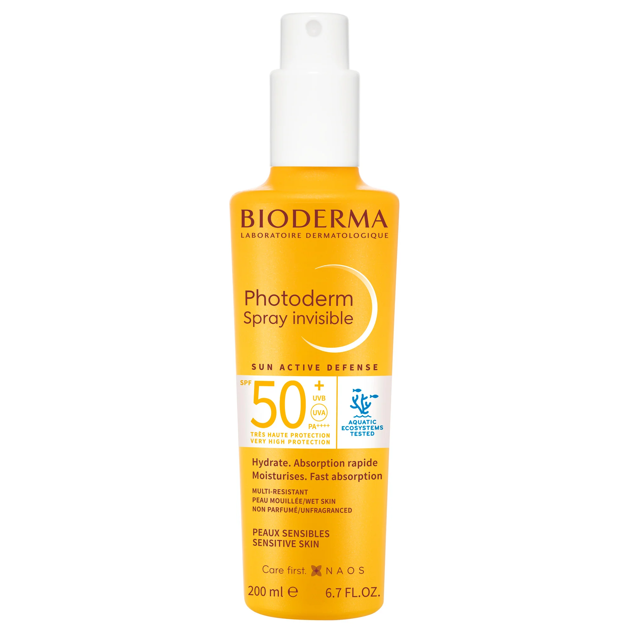 Photoderm Spray Invisible SPF50+ - Sonnenschutzspray mit hohem Schutz für Körper und Gesicht.