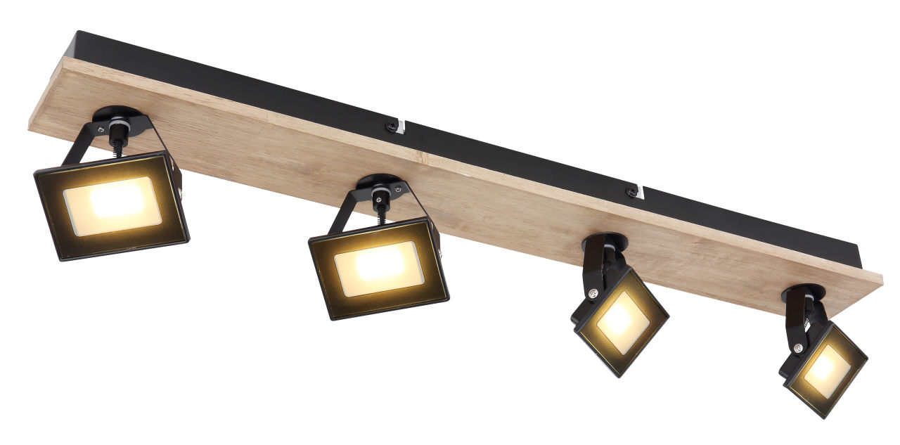 Globo Lighting - JOYA - Strahler Metall schwarz matt, 4x LED