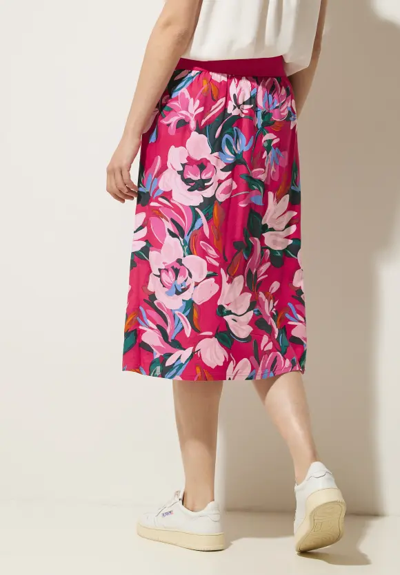 Street One Midi Wickelrock mit Print