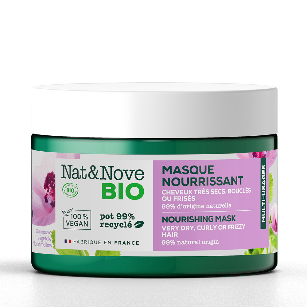 Nat & Nove Bio NAT&NOVE BIO Masque nourrissant certifié BIO 300ml MASQUE certifié BIO