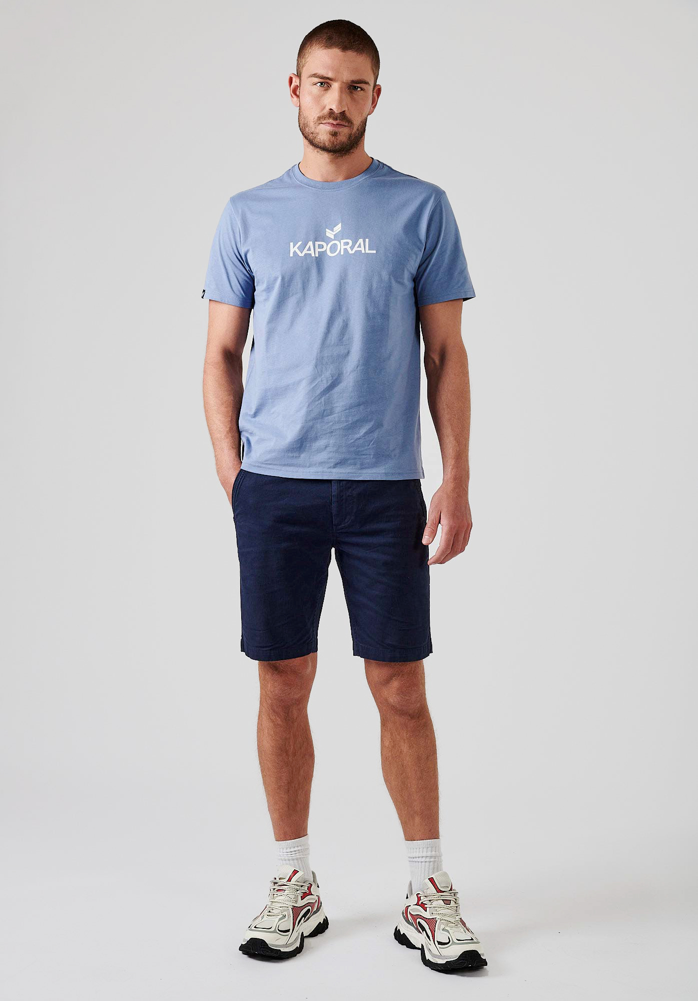 LERES  T-shirt bleu Homme en 100% coton bio