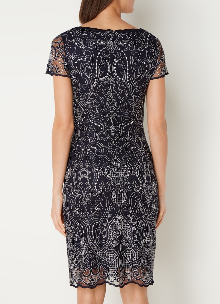Rochie Phase Eight Esme Emb în bleumarin/ivory 08