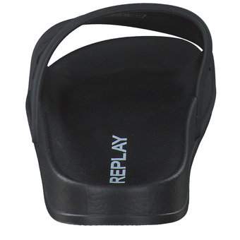 Replay Up Emboss Slide in schwarz