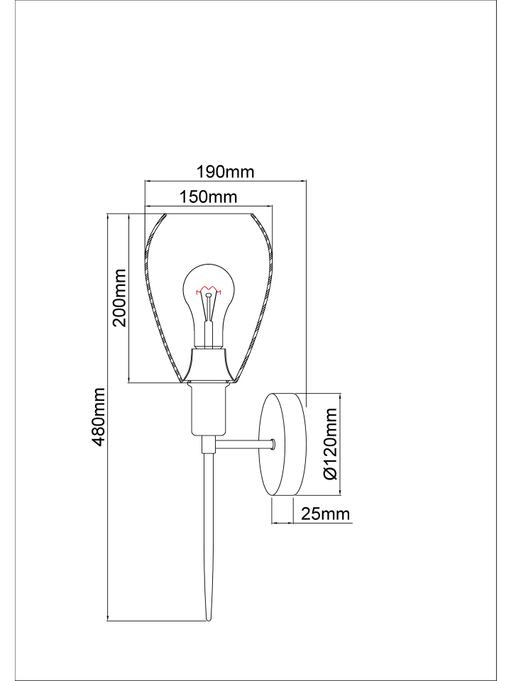Globo lighting Wandleuchte 