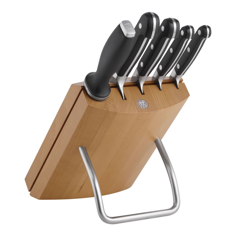 Messerblockset 6-tlg, Natur