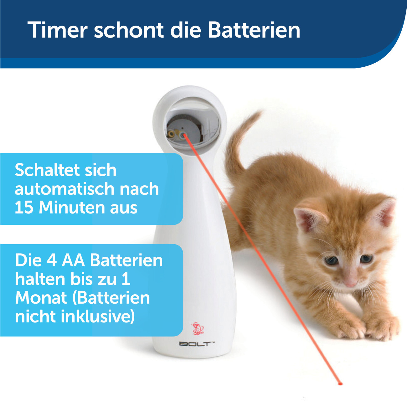 PetSafe Laserpointer & Elektrospielzeug PetSafe FroliCat BOLT Automatisches Laserlicht