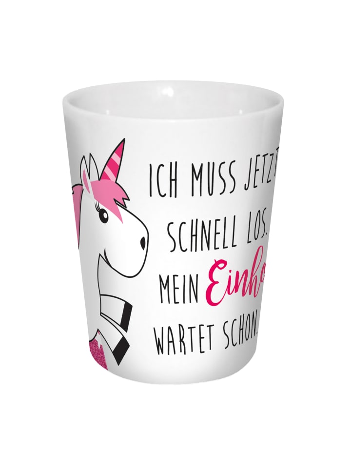 Geda Labels Kaffeebecher Einhorn Wartet schon in Pink - 300 ml günstig kaufen onesize