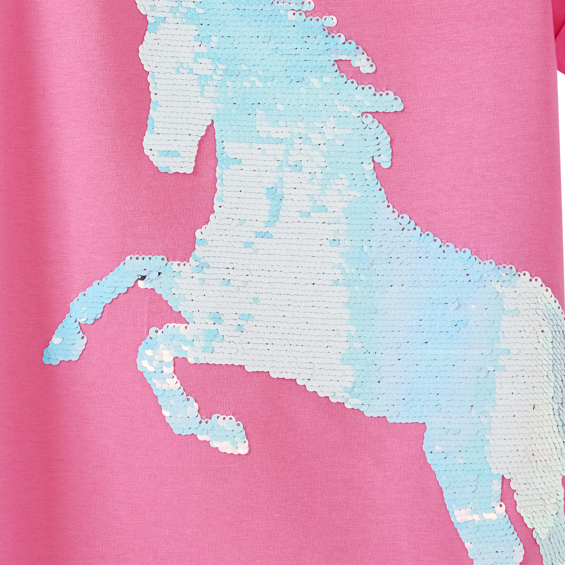 Mädchen T-Shirt mit Wendepailletten