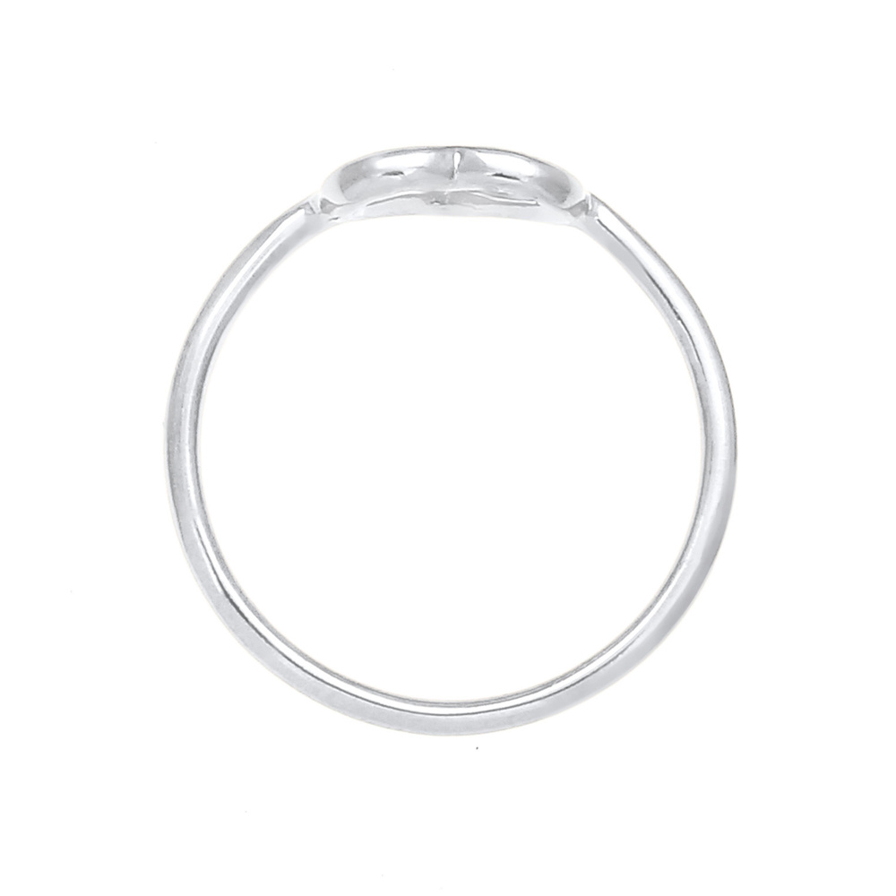 Elli Elli Bague Femmes Cœur Cut Out Filigrane Tendance en Argent Sterling 925 Bague