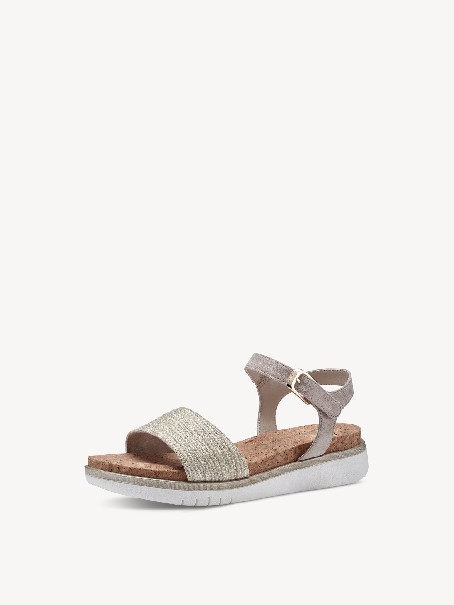 Sandale à talon - beige