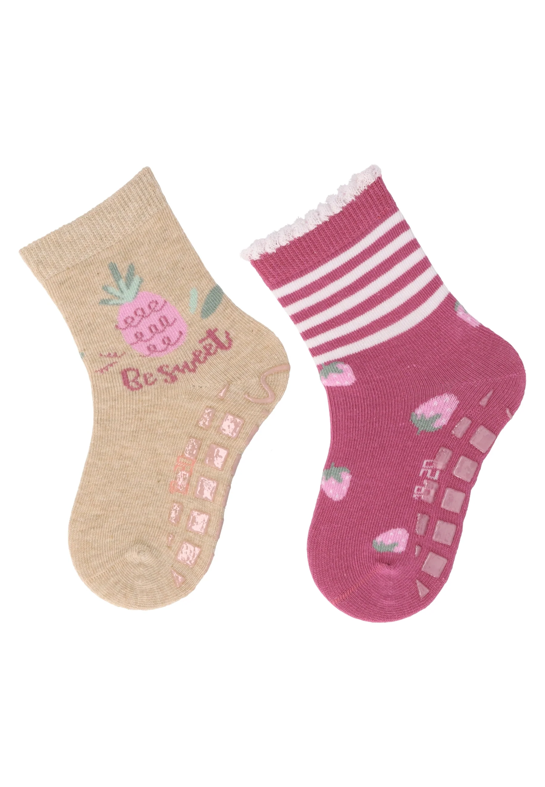 ABS Socken im 2er Pack mit Motiv Obst