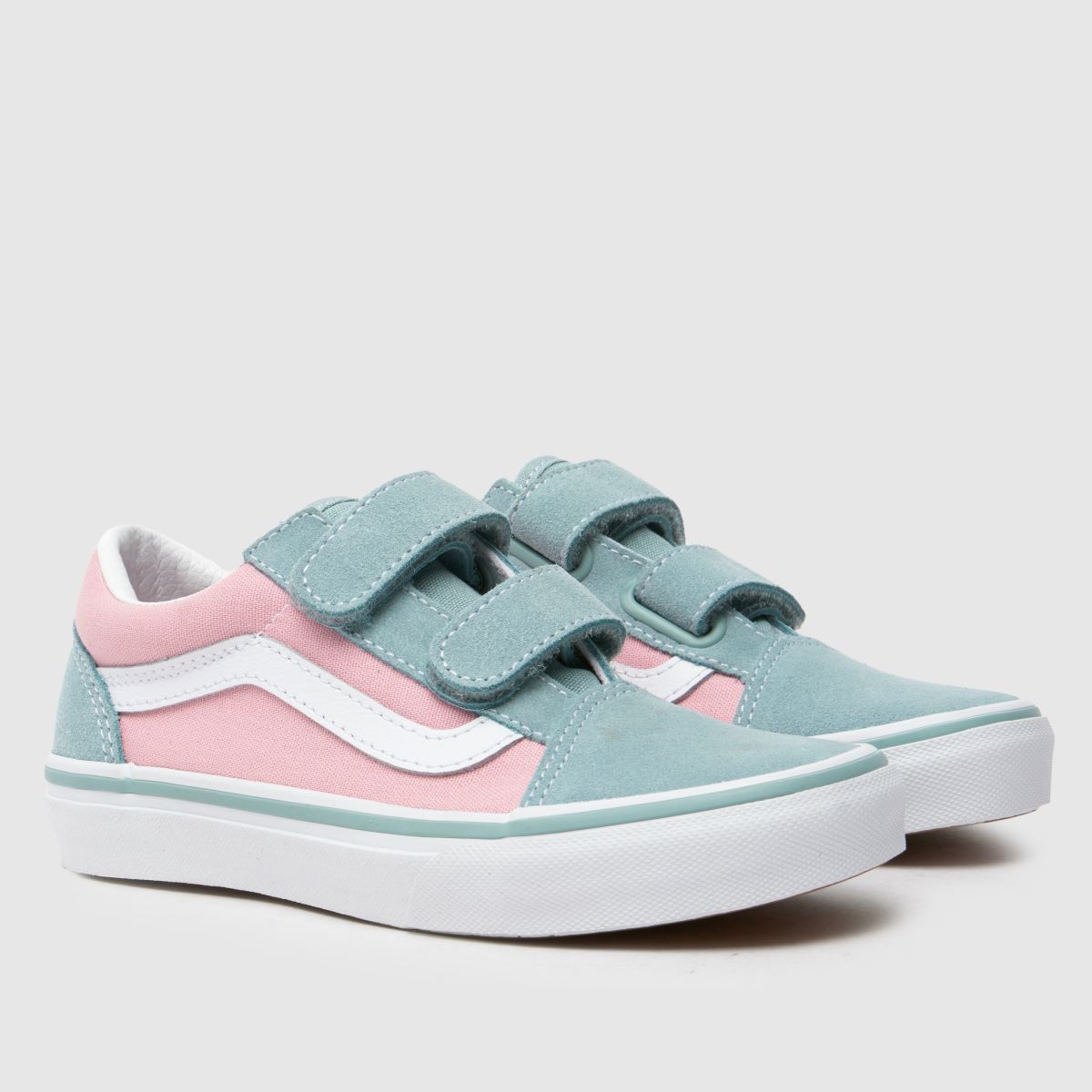 Vans grå multifärgade old skool v flickor junior träningsskor
