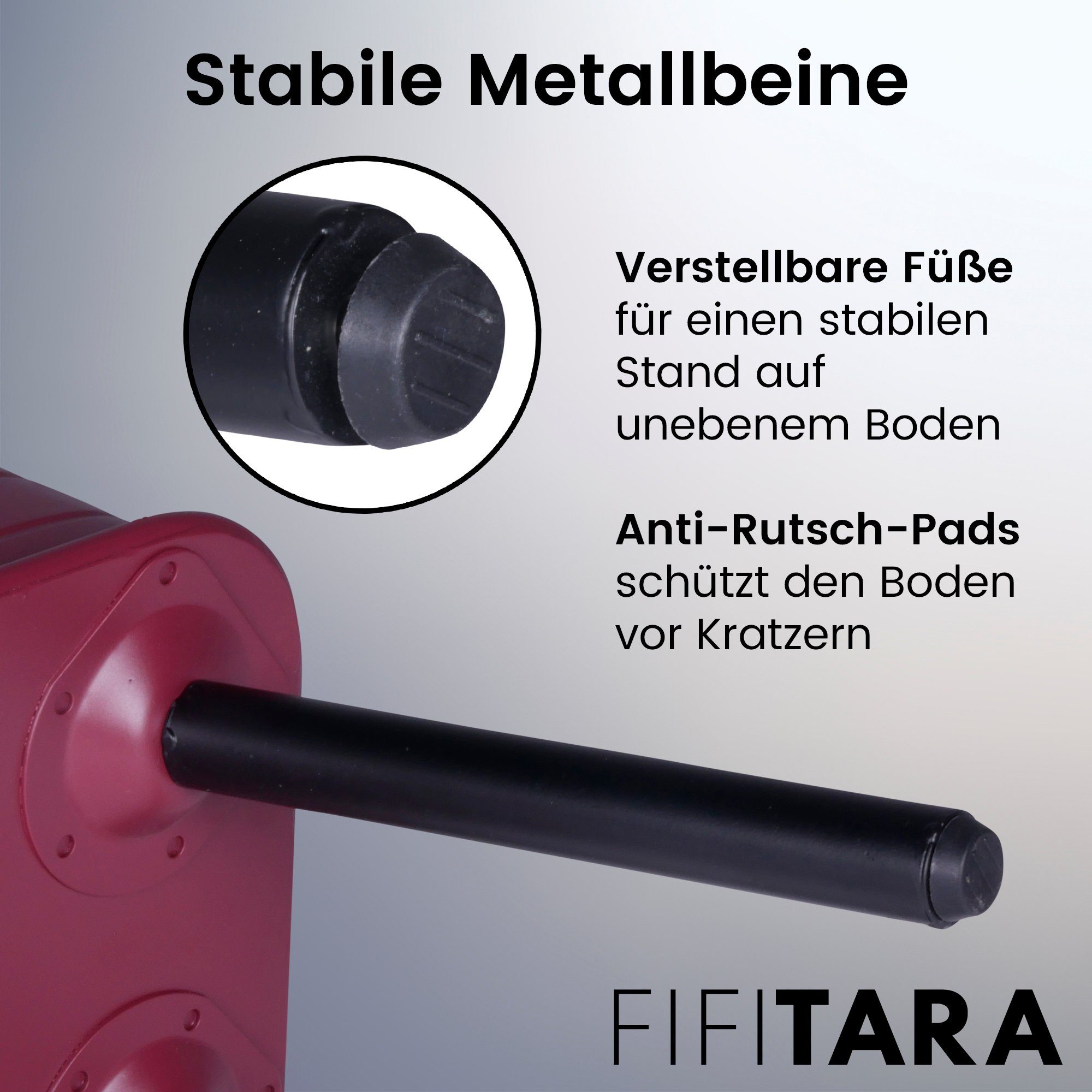 FIFITARA Beistelltisch rot, Retro Nachttisch, Vintage Ablagetisch, Konsolentisch, Metall mit Holzplatte und Stauraum, industrial Design