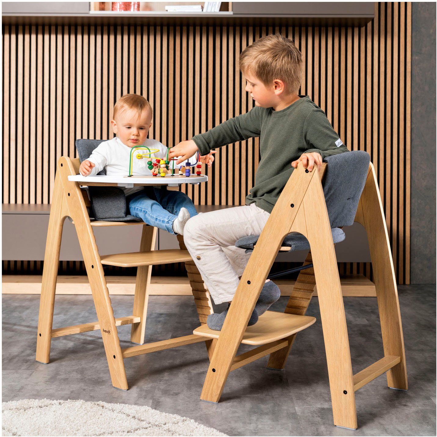 Hauck Hochstuhltablett Arketa Play Tray, White, Kunststoff
