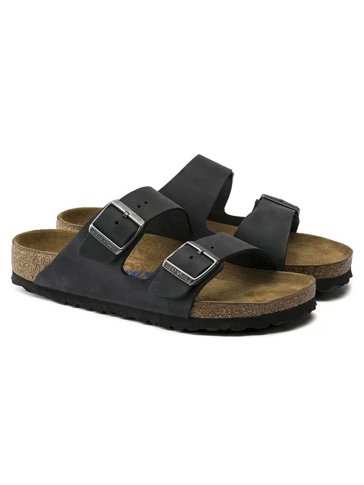 Birkenstock Leder-Pantoletten 