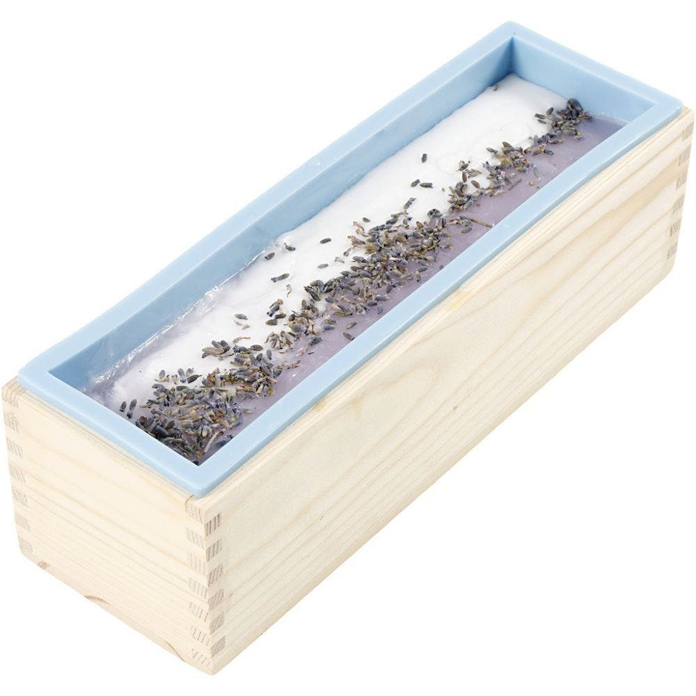 Creotime Kreativset Silikonform im Holzkasten, H: 8 cm, L: 27,5 cm, B: