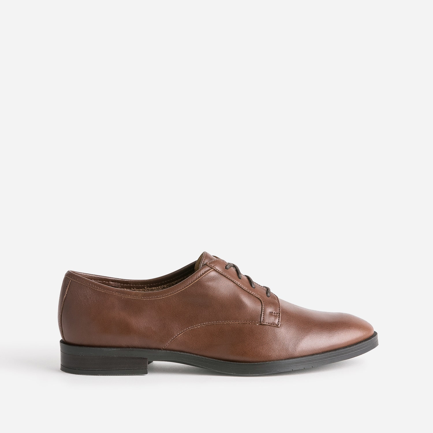 Derby ERAM FLEX marron en cuir