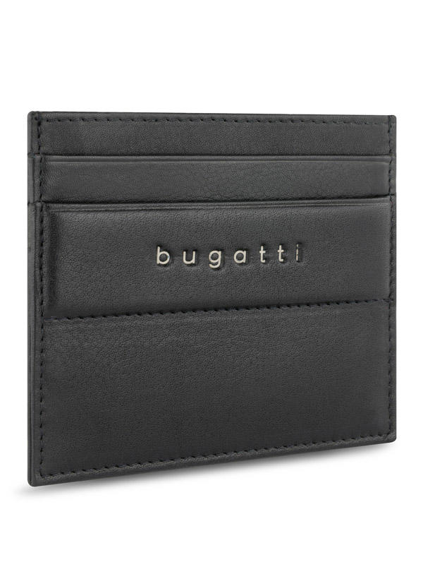 bugatti, Kartenbörse, Leder, schwarz